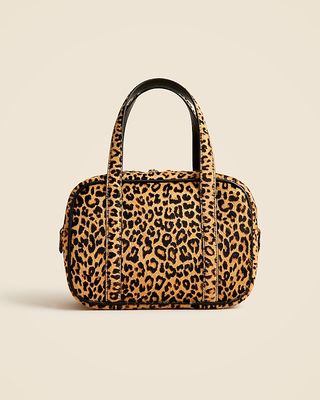 Bowler Bag in Leopard Calf Hair