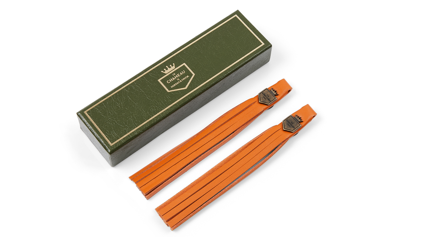 Fairfax &amp;amp; Favor x Le Chameau orange fonce tassels