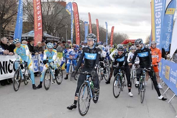 Team Astana and Team Sky riders await the call up.