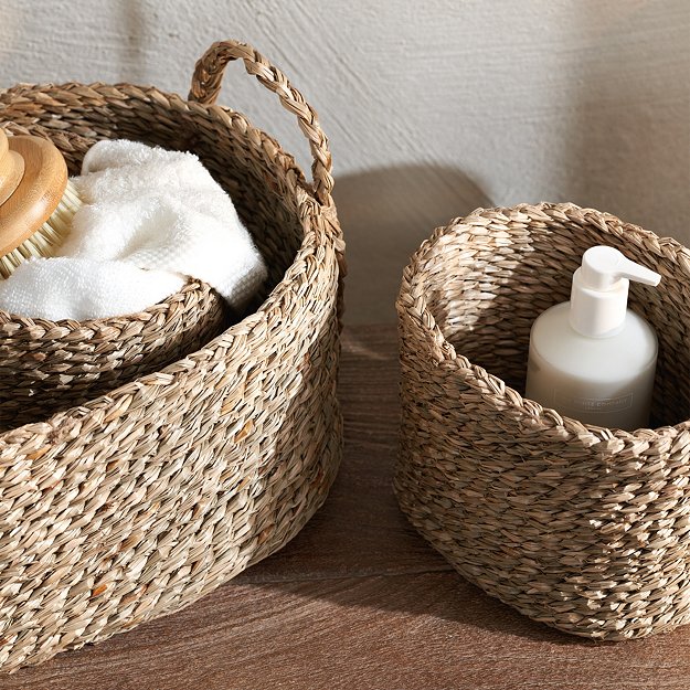 Seagrass Nested Baskets &amp;ndash; Set of 3 | Laundry &amp;amp; Storage | the White...