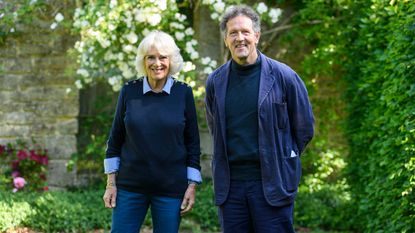 The Duchess of Cornwall with Monty Don