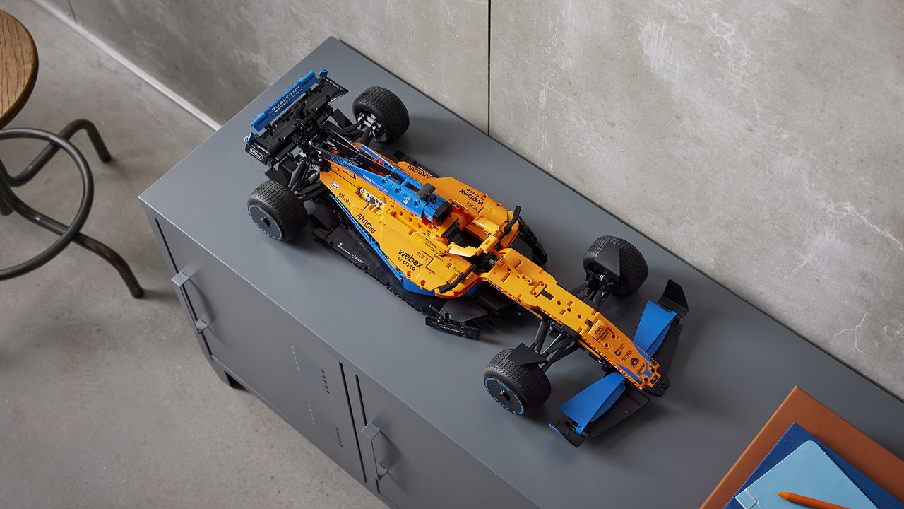 Lego McLaren F1 on shelf
