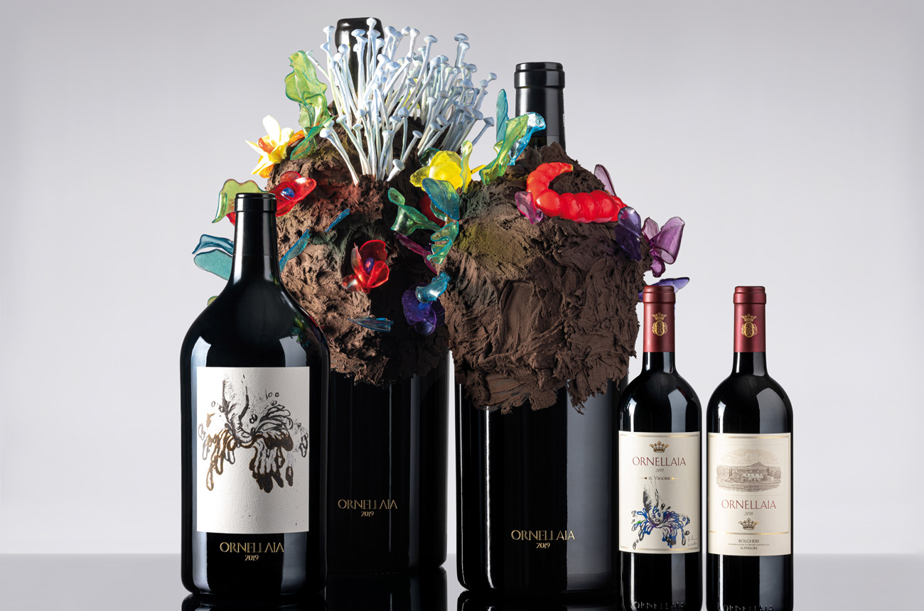 5 Ornellaia Vendemmia-dArtista bottles