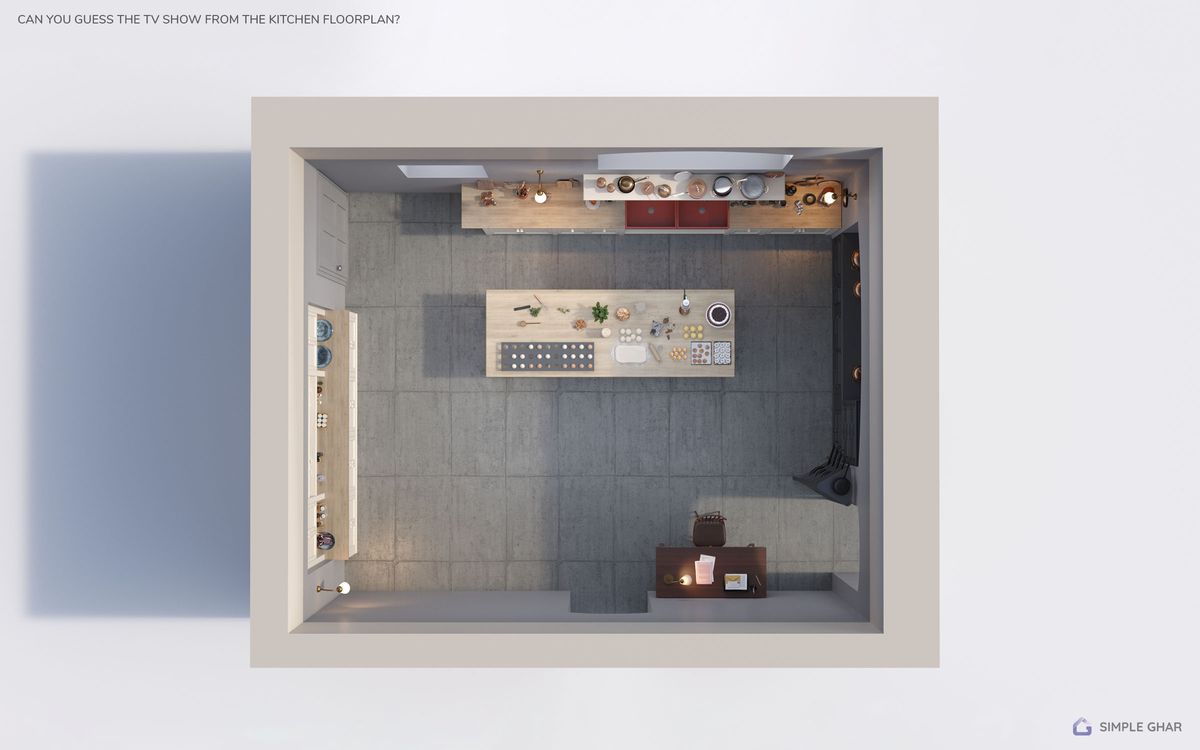 famous TV kitchen floor plan