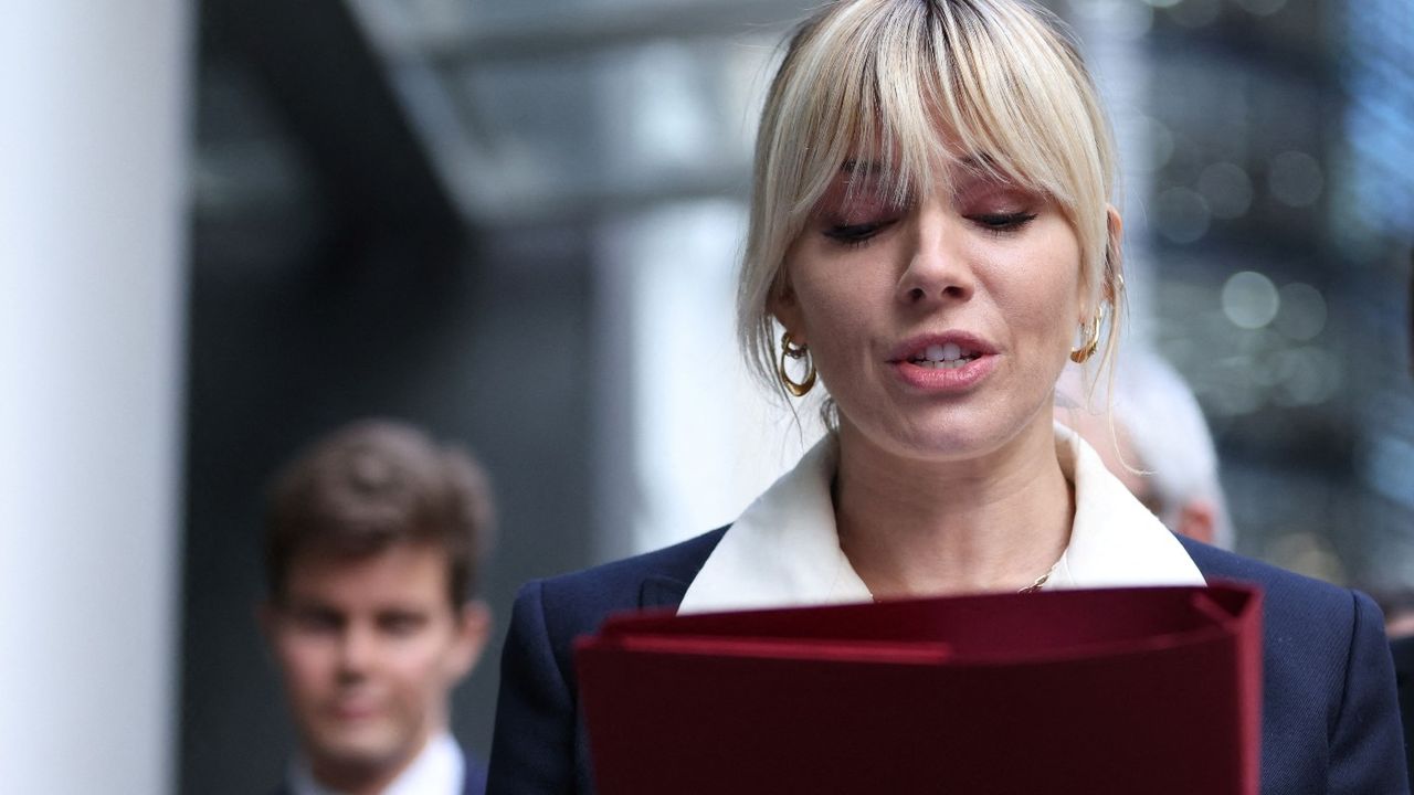 Sienna Miller outside court