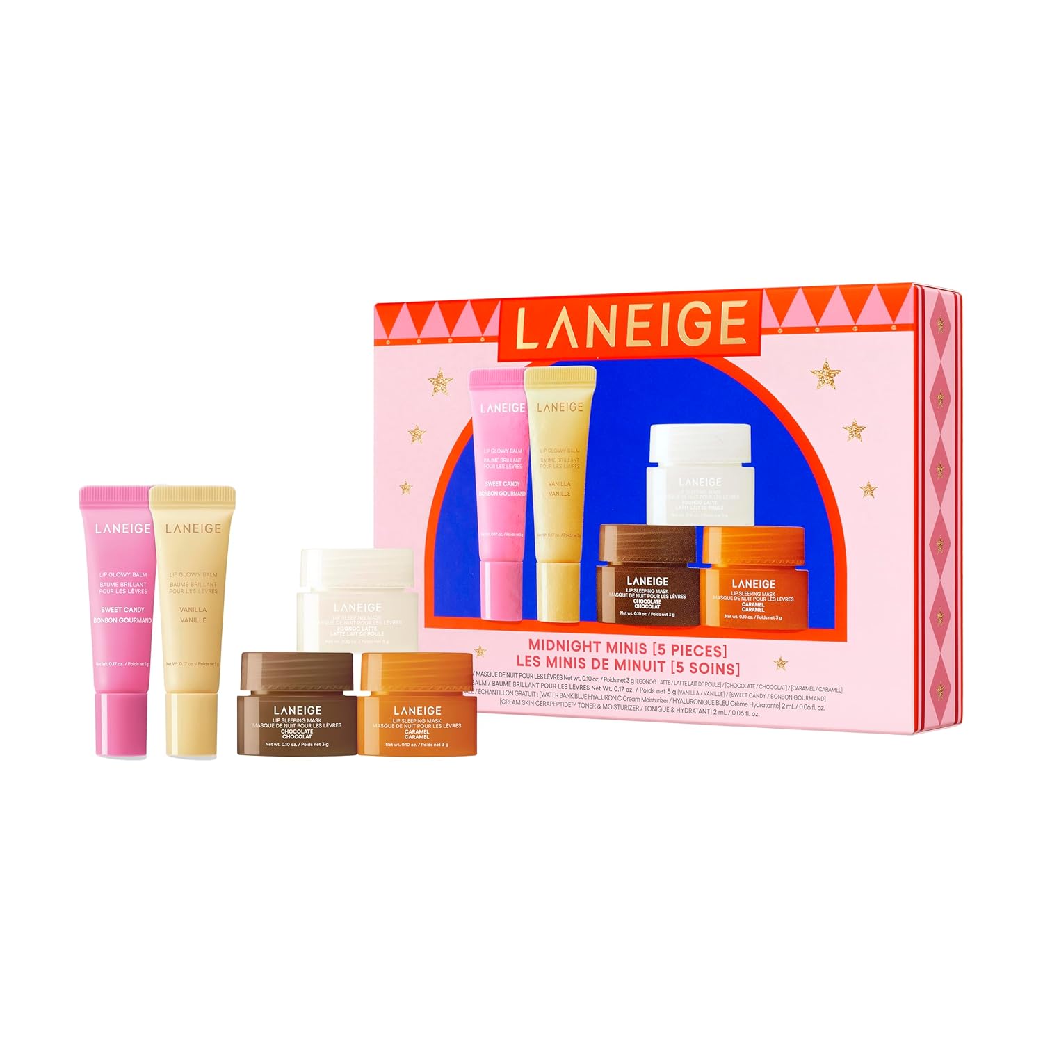 Laneige Midnight Minis: Limited-Edition Holiday Lip Care Gift Set for Day &amp;amp; Night Hydration
