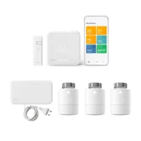 tado° Slimme Draadloze Thermostaat Starter Kit V3+ incl. Brigde + 3-pack Radiatorknoppen van €494,97 voor €299,95 tado° Slimme Draadloze Thermostaat Starter Kit V3+ incl. Brigde + 3-pack Radiatorknoppen van €494,97 voor €299,95