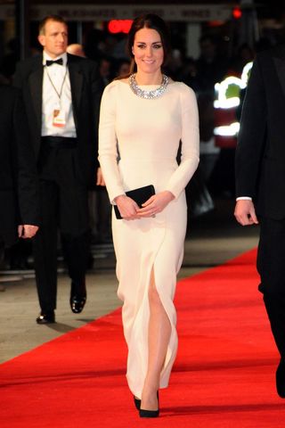 Kate Middleton's premiere-ready cream gown