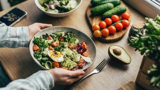 salad bowl on a table