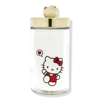 Hello Kitty Chic Reusable Jar + Exfoliating Cotton Pads
