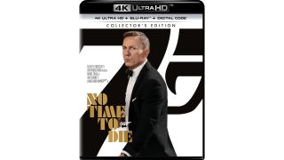 No Time To Die 4K UHD cover art.