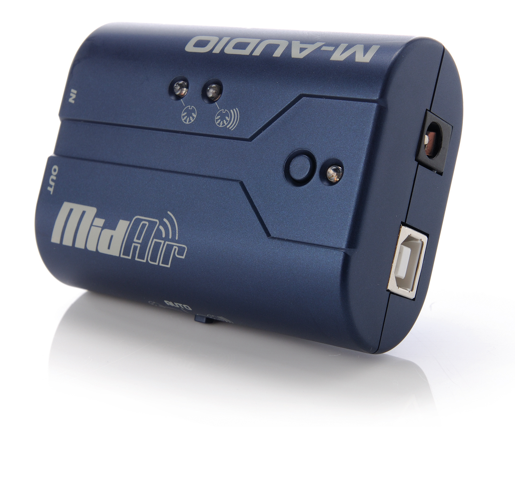 The receiver connects to your computer via USB.