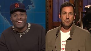 Devon Walker on Weekend Update/Adam Sandler doing his opening monologue on SNL.