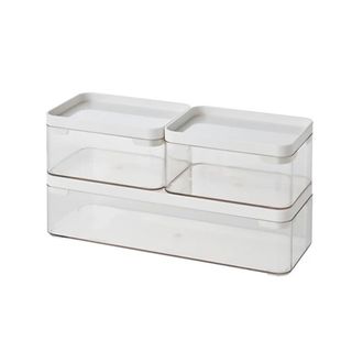 Simply Essential™ Stackable Bath Storage Bins (Set of 3)