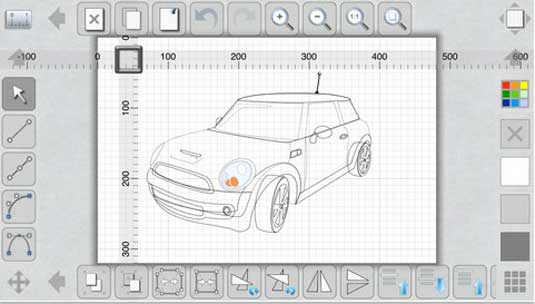 There's a huge range of apps for designers available on the iOS app store, such as vector drawing app iDesign