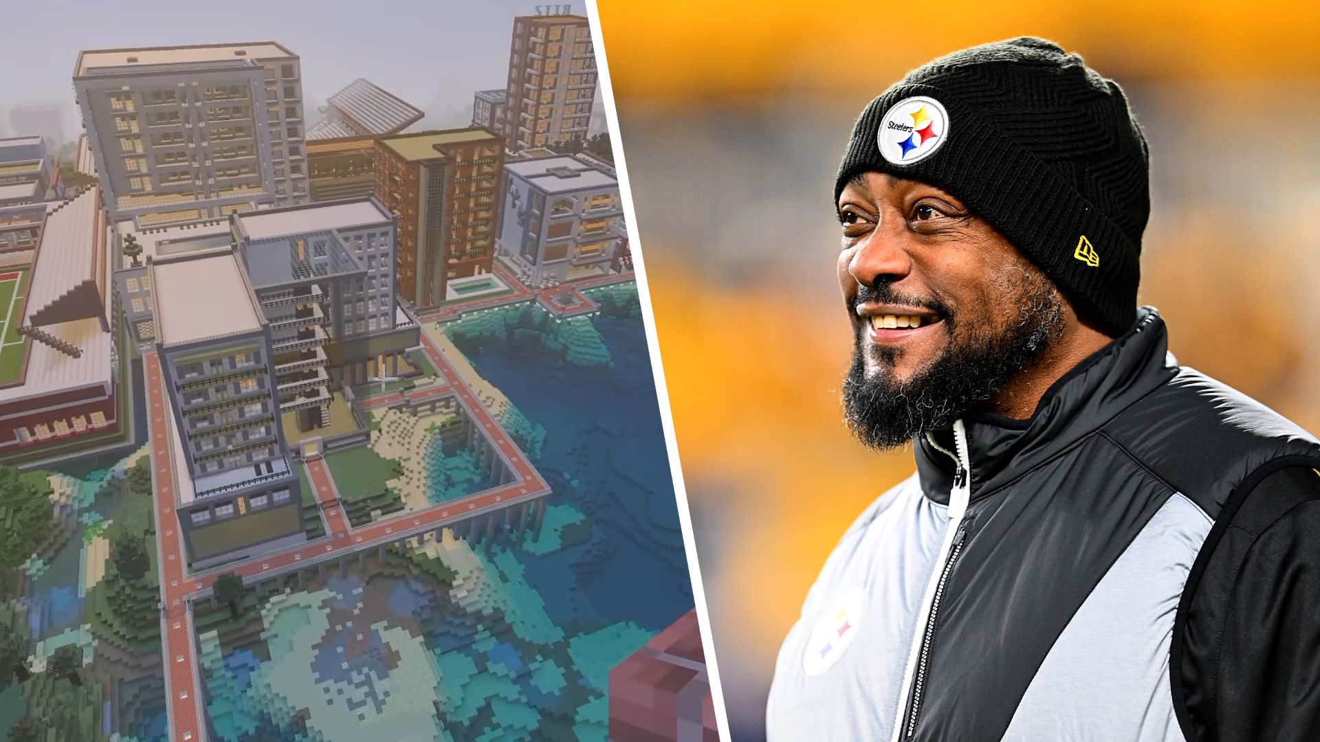 Mantan pelatih kepala NFL Mike Tomlin yang terhormat: Kota Minecraft Anda selama 12 tahun sangat indah