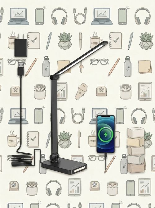 LED Desk Lamp With USB Ports