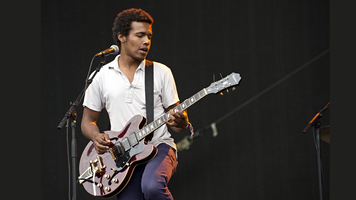 Benjamin Booker performing in Louisville, Kentucky...