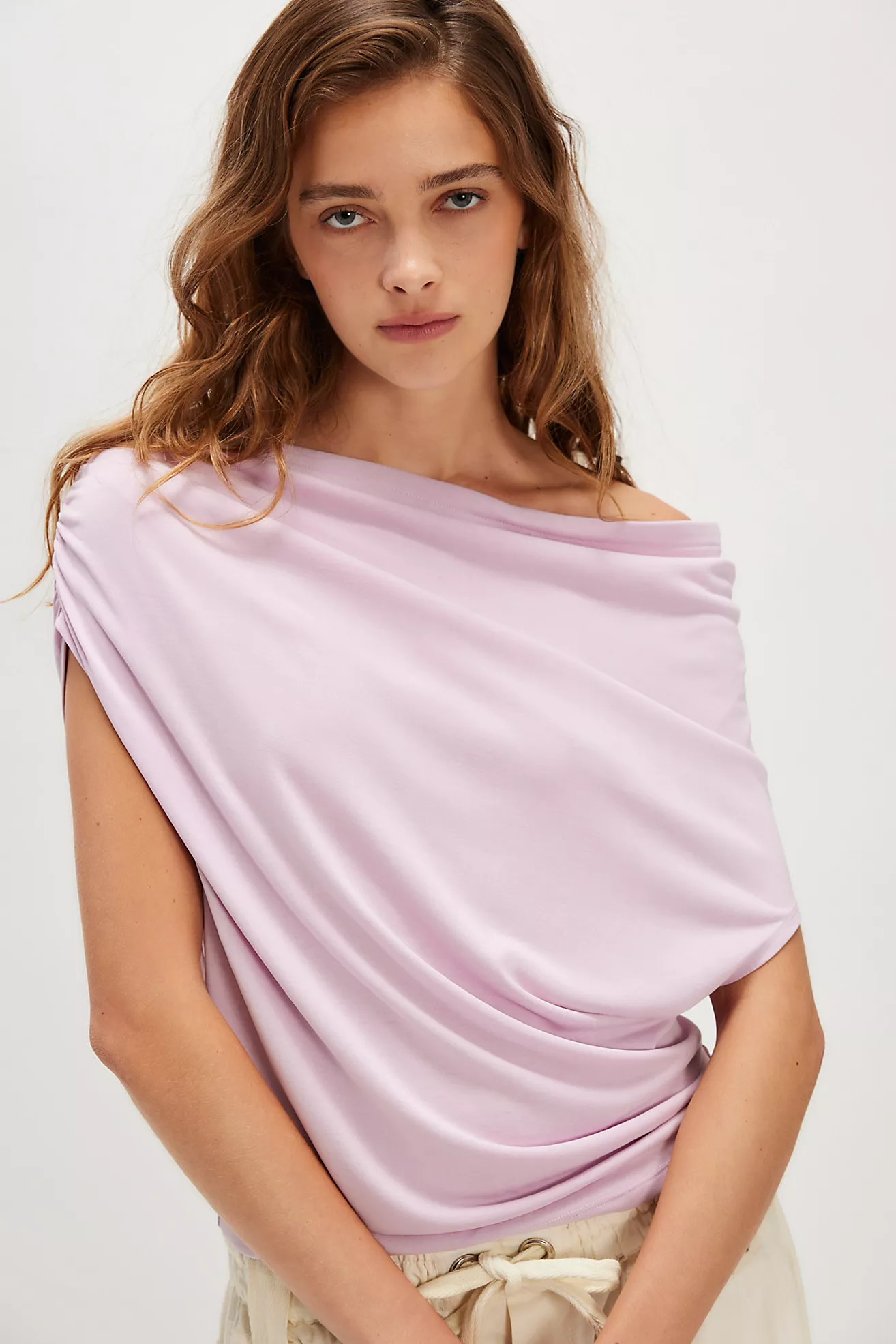 Blake Off-The-Shoulder Draped Top