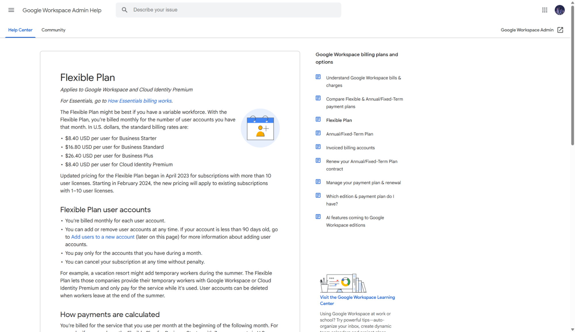Screenshot of Google Sites website builder