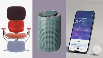 Aniora Chair by DavidHugh, Sans Air Purifier Mini, Lingo glucose monitor