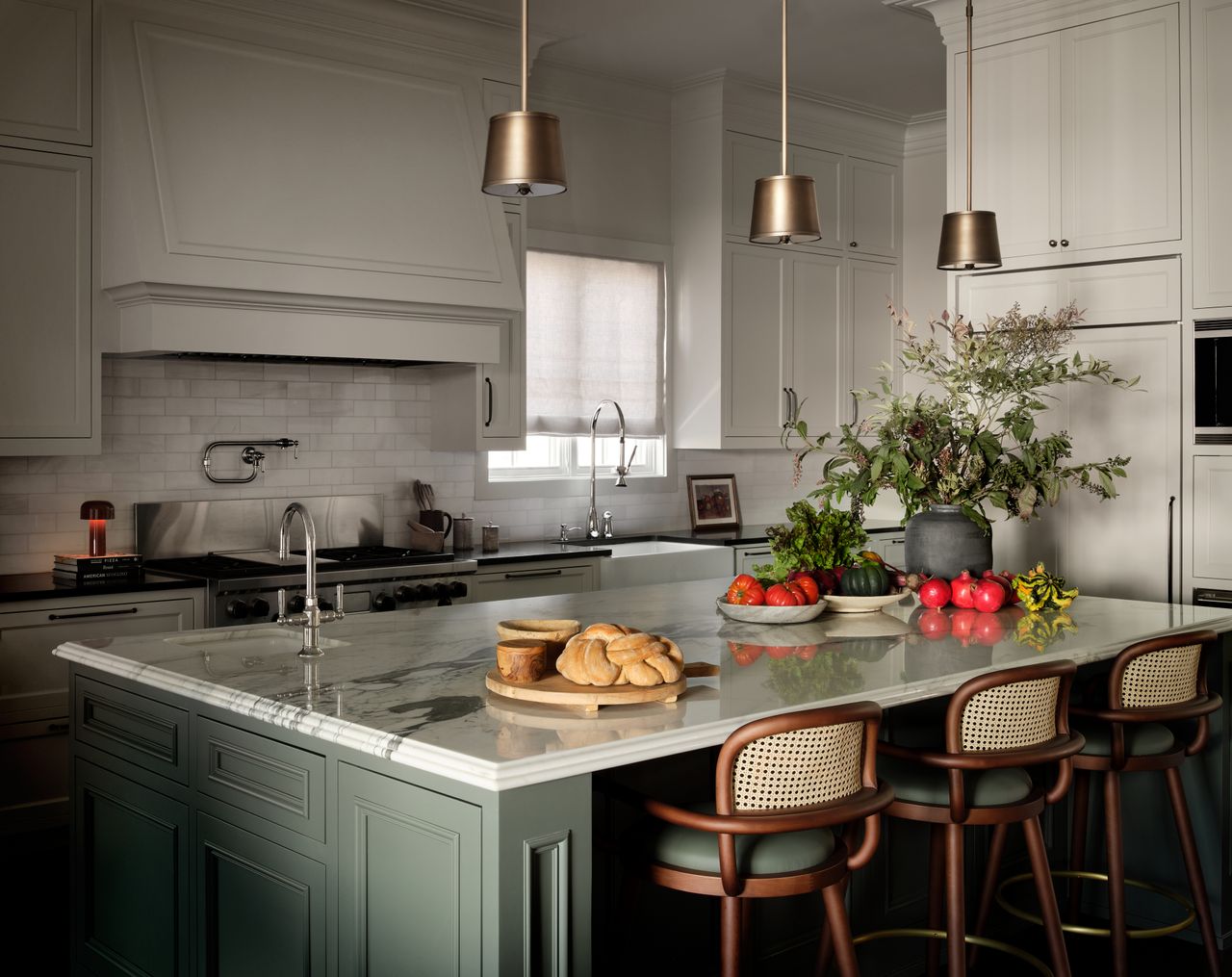 This neutral home has a bold surprise waiting for you in the powder ...