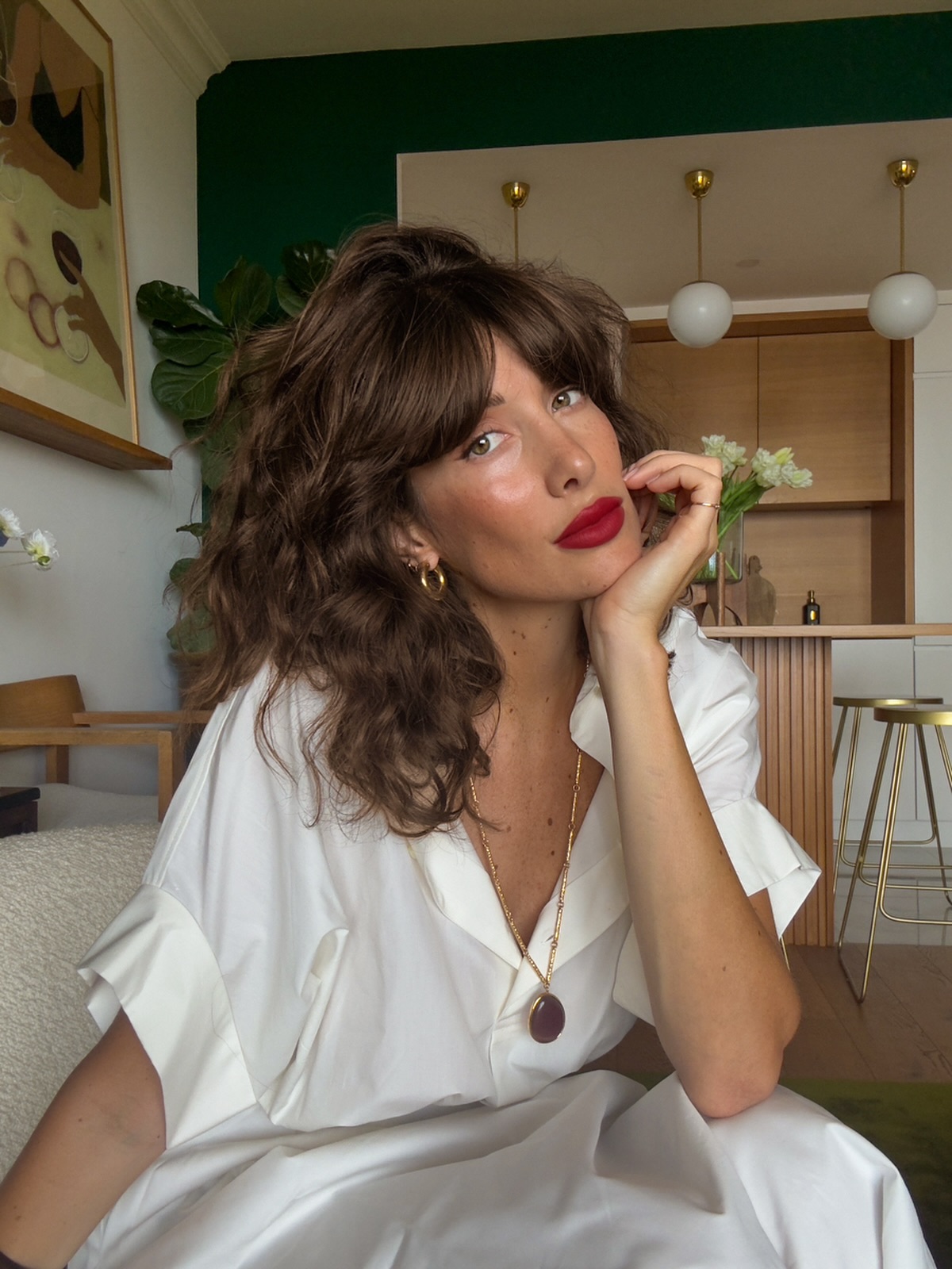 shag haircut with bangs