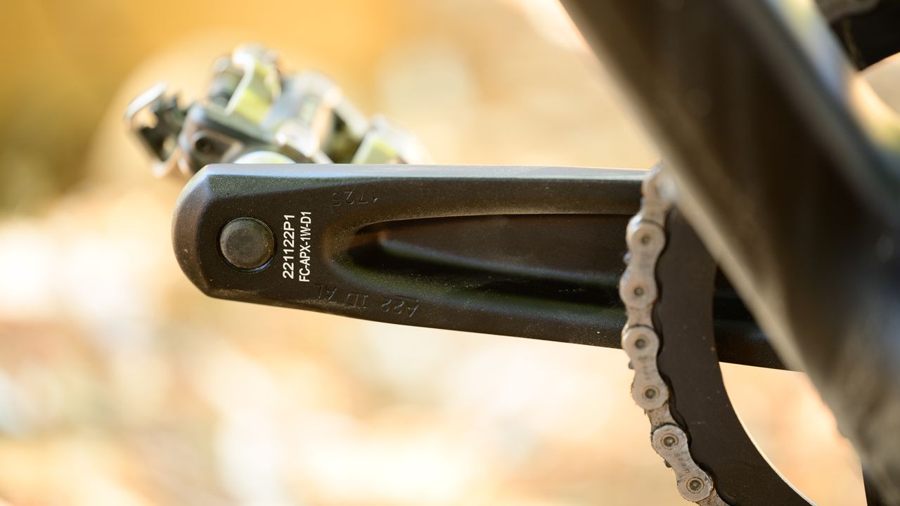 SRAM APex AXS inside of crank arm