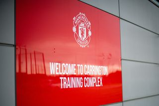 A general view of Carrington Training Complex as Manchester United players arrive for pre-season training at Carrington Training Ground on July 06, 2023 in Manchester, England.