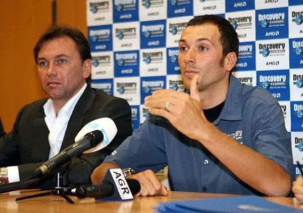 Bruyneel and Basso in fall of 2006