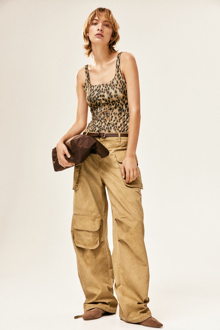 Wide Cargo Trousers