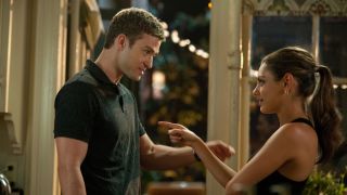 Mila Kunis and Justin Timberlake in Friends with Benefits.