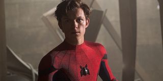 Tom Holland as Spider-Man in Far From Home