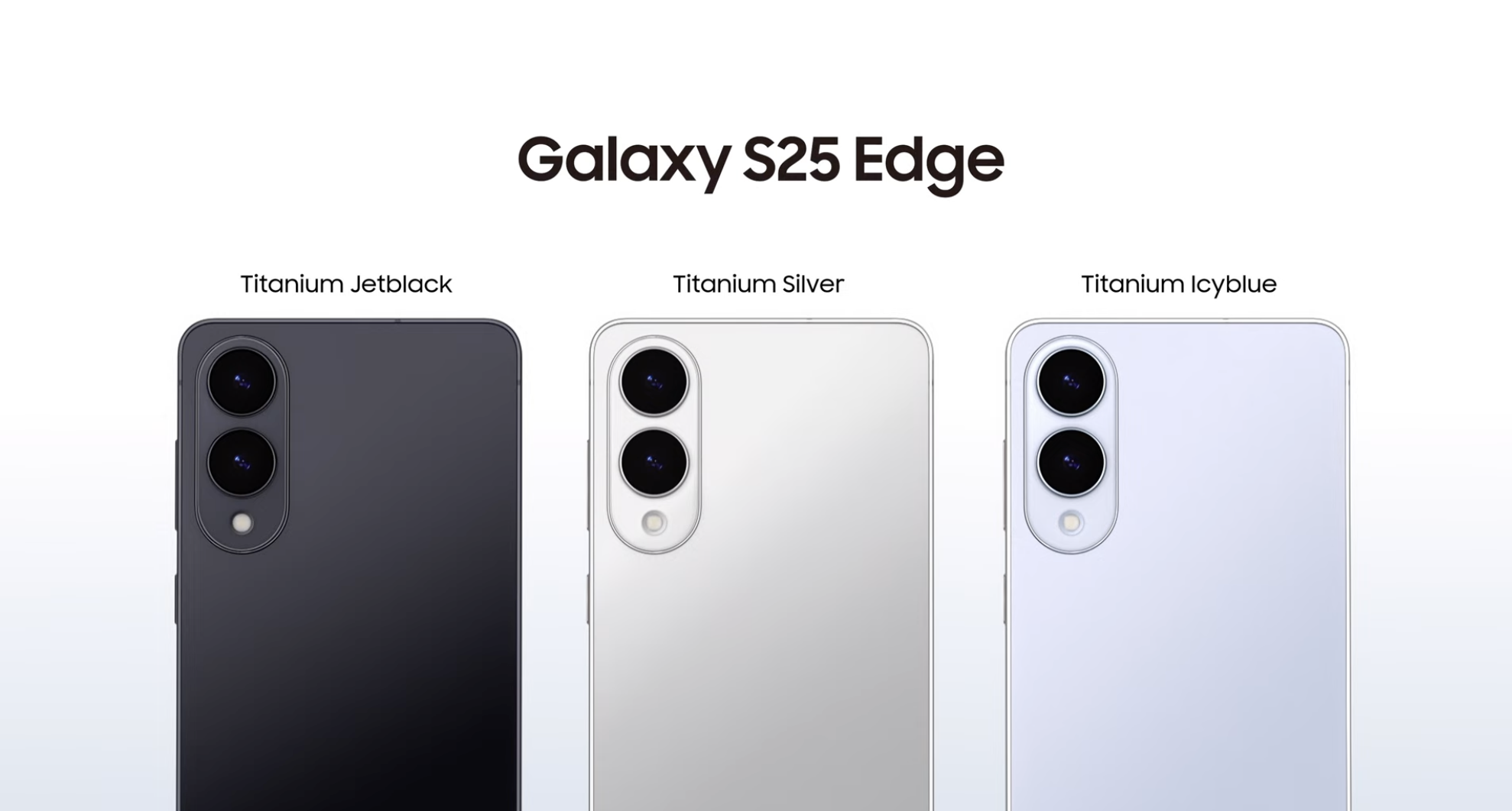 Galaxy S25 Edge Colors