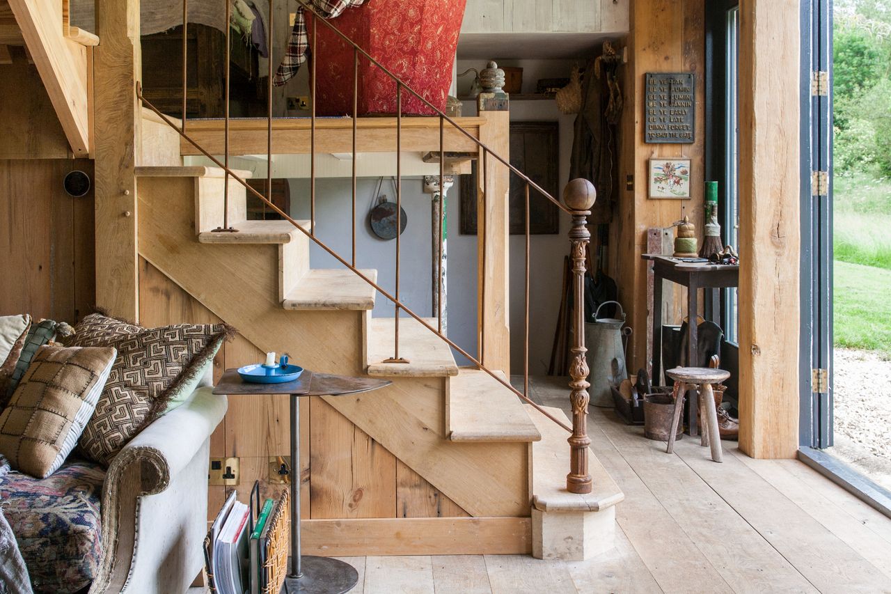 Details of Barton Meadow Lodge, a rustic one bedroom property in a wildflower meadow in the Cotswolds