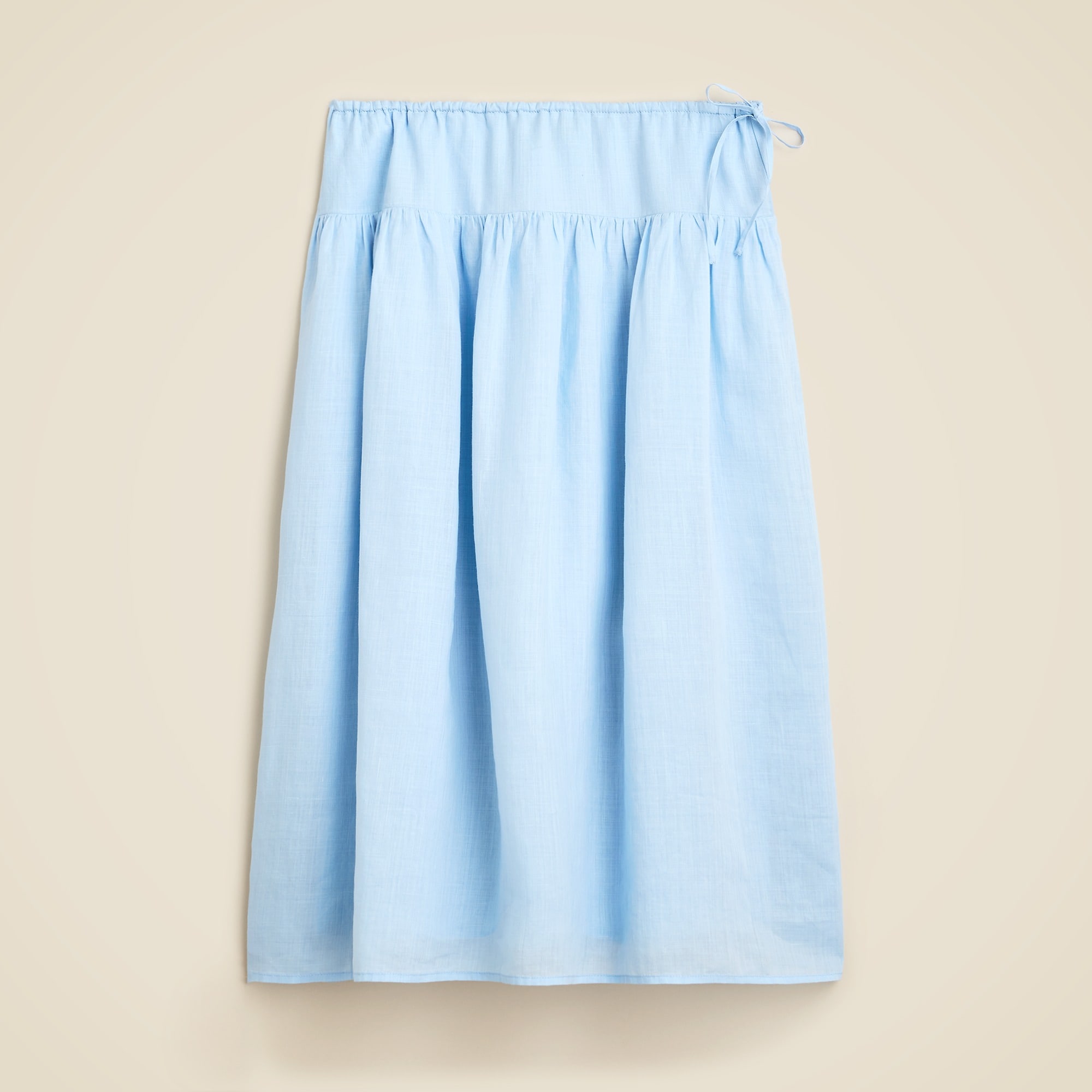 Side-Tie Skirt in Ramie