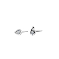 Pandora Brilliance Sparkling Teardrop Stud Earrings in Silver with 0.20 carat | Pandora