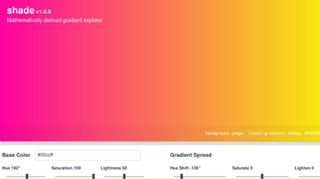Make beautiful gradients with shade