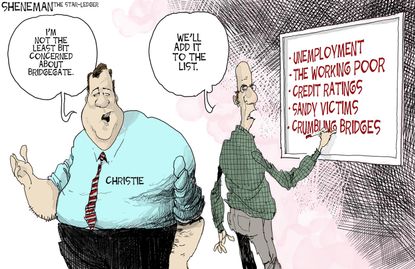 Political cartoon U.S. 2016 Chris Christie