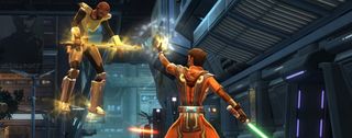 Star Wars The Old Republic - can't punch me from up there can you