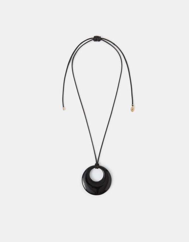 Disc Pendant Cord Necklace