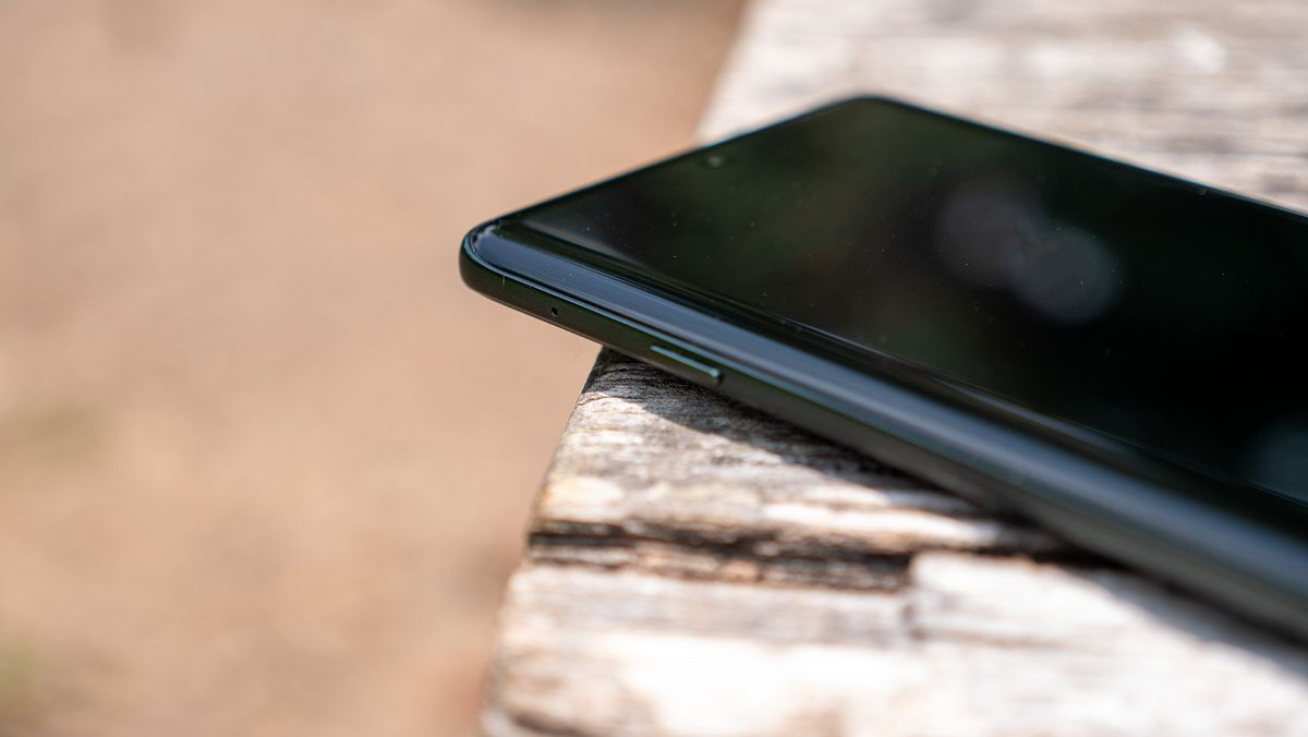 The Moto AI button on the left side of the Motorola Edge 2025