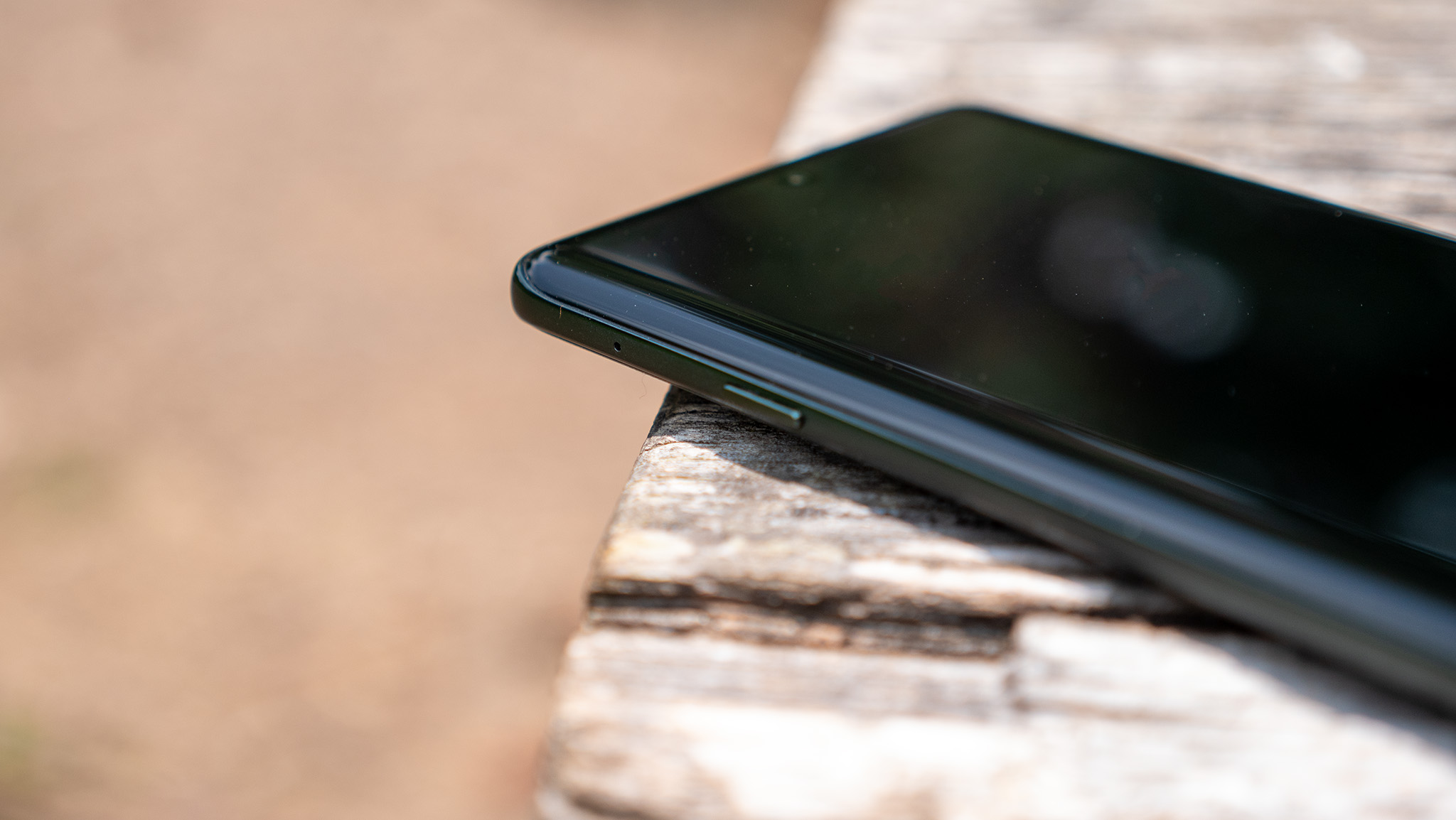 The Moto AI button on the left side of the Motorola Edge 2025