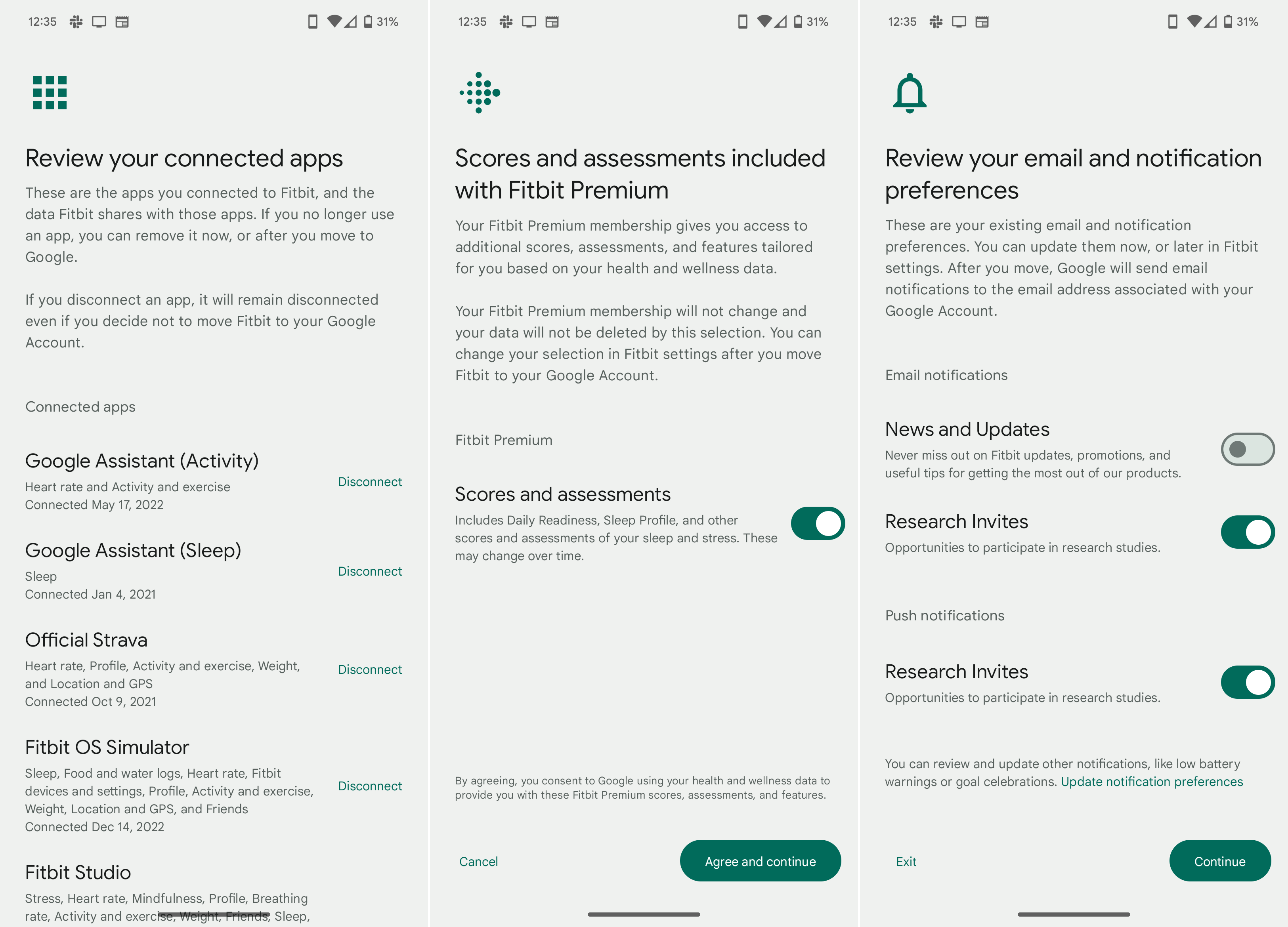 Steps to migrate Fitbit account to your Google account