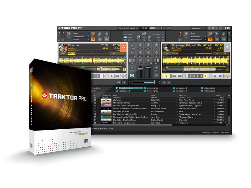 The redesigned Traktor interface contains many new features.