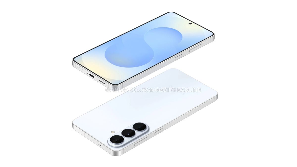 Leaked render of the Samsung Galaxy S26 Plus