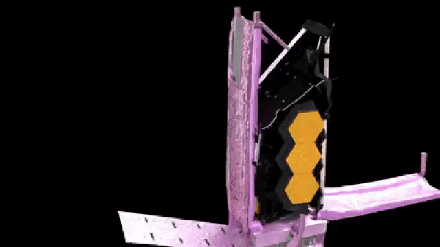 Daily News | Online News An animation of the James Webb Space Telescope deploying the aft pallet of its sunshield.