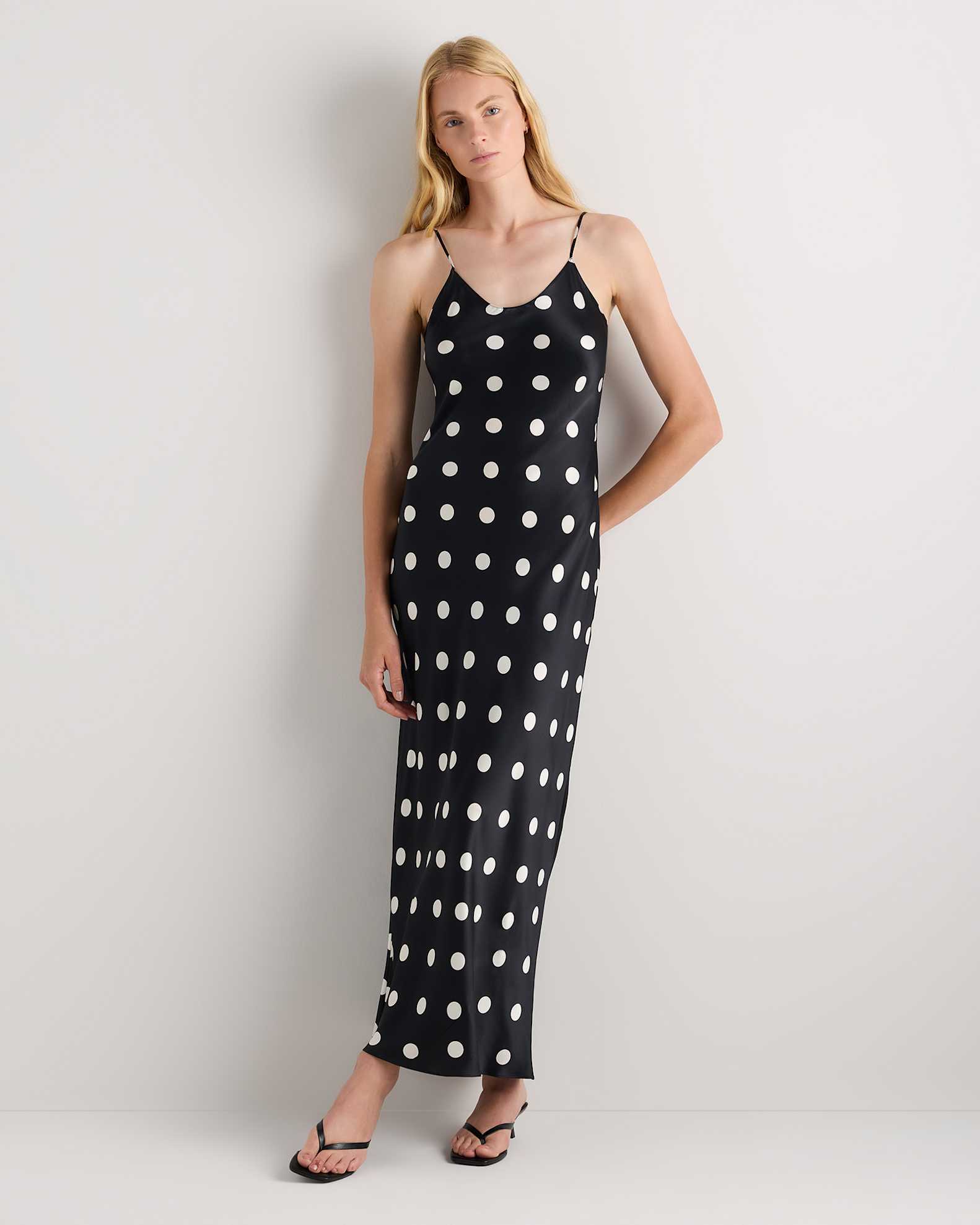 Quince, 100% Washable Silk Maxi Slip Dress