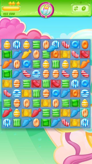 A variety of the striped candies.