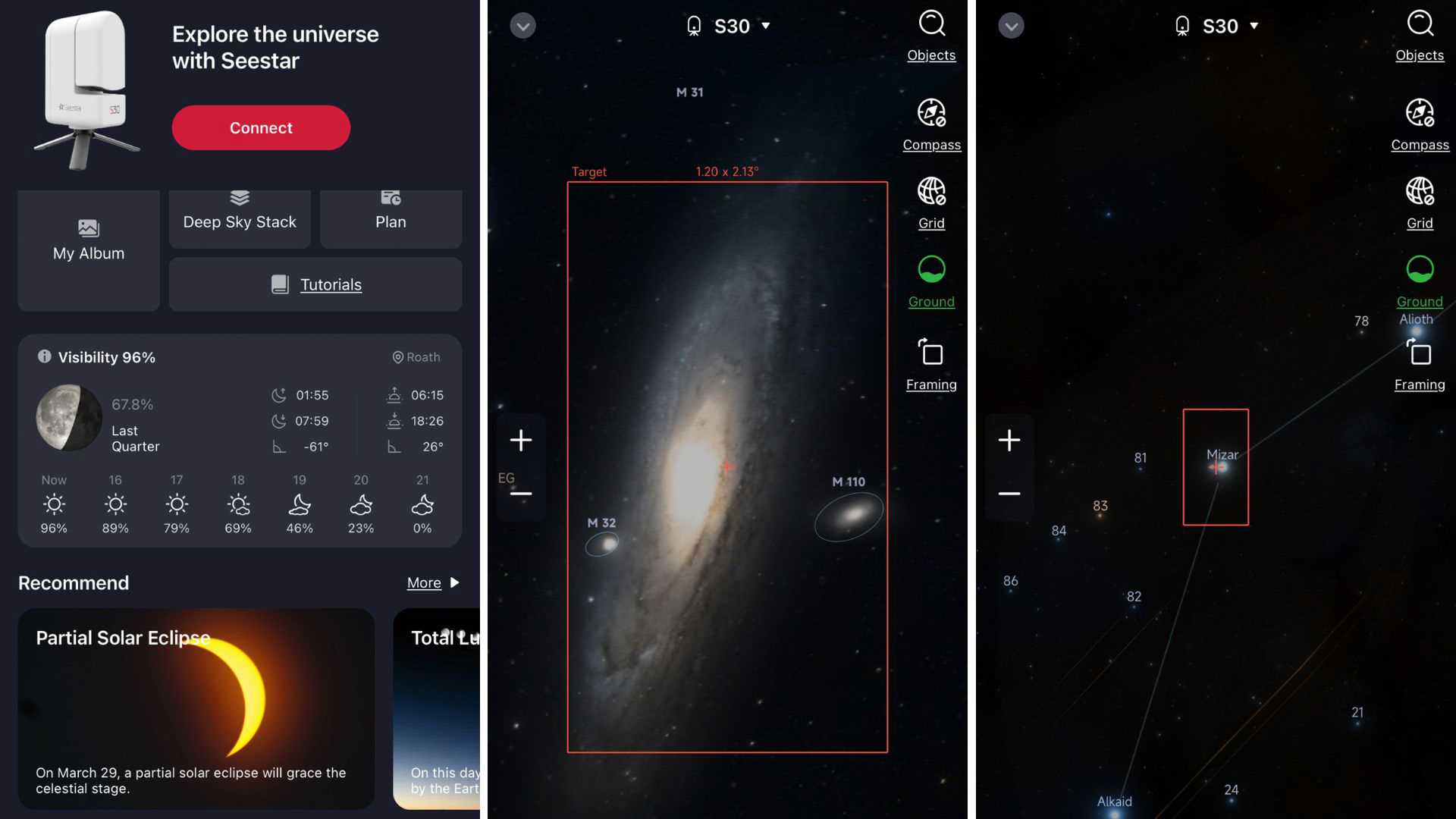 ZWO Seestar S30 smart telescope